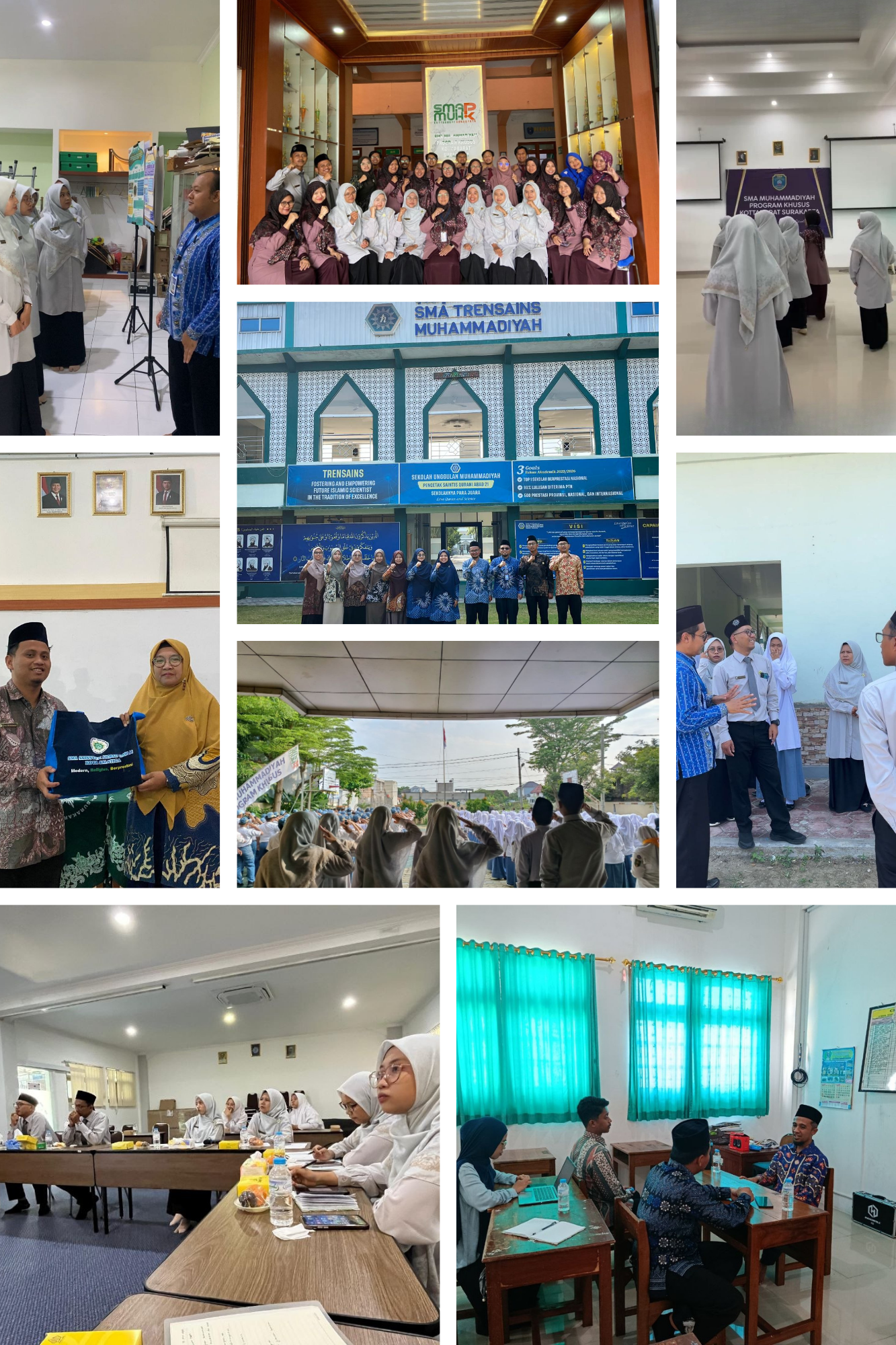 Perkuat Pengembangan SDM, SMA Sainstek Ahmad Dahlan Salatiga Laksanakan Studi Tiru ke SMA Muhammadiyah PK Kottabarat Surakarta dan SMA Trensains Muhammadiyah Sragen